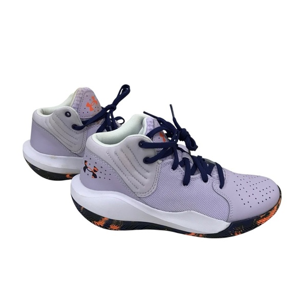 Under Armour Kids Youth Basketball High Top Shoes Sneakers 5Y Purple Unisex - Picture 6 of 6